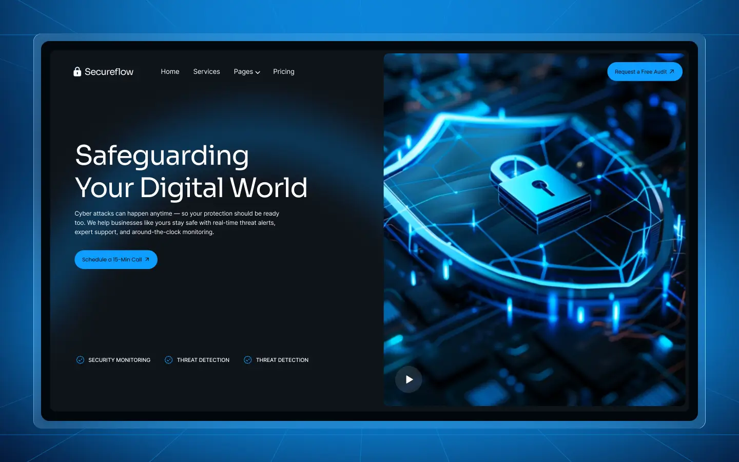 SecureFlow Webflow Template