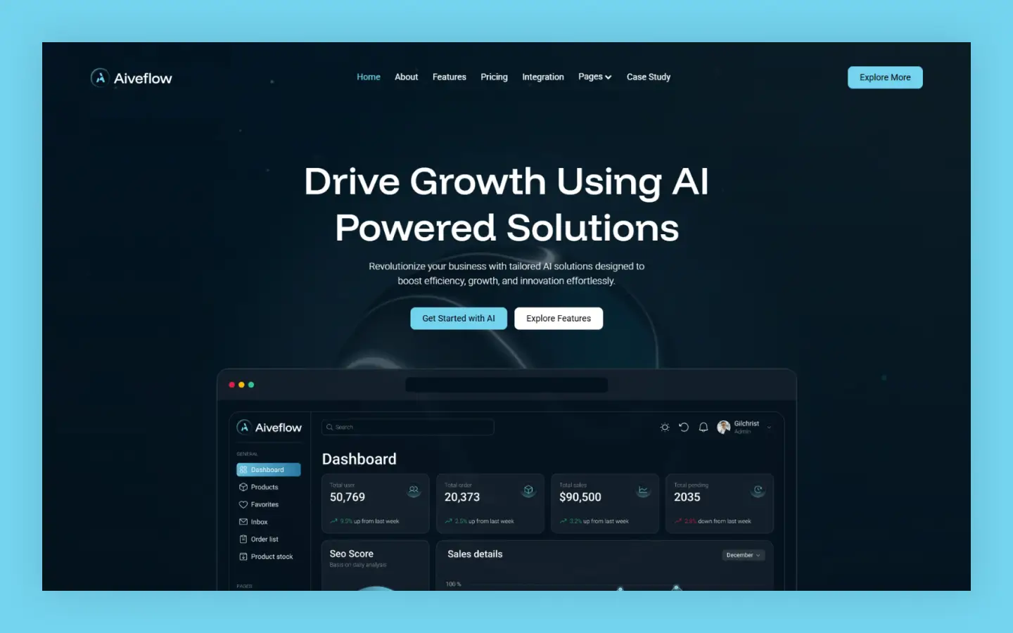 AiveFlow (Paid) Webflow Template