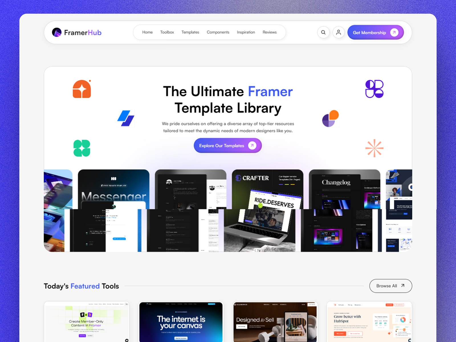 FramerHub Webflow Template