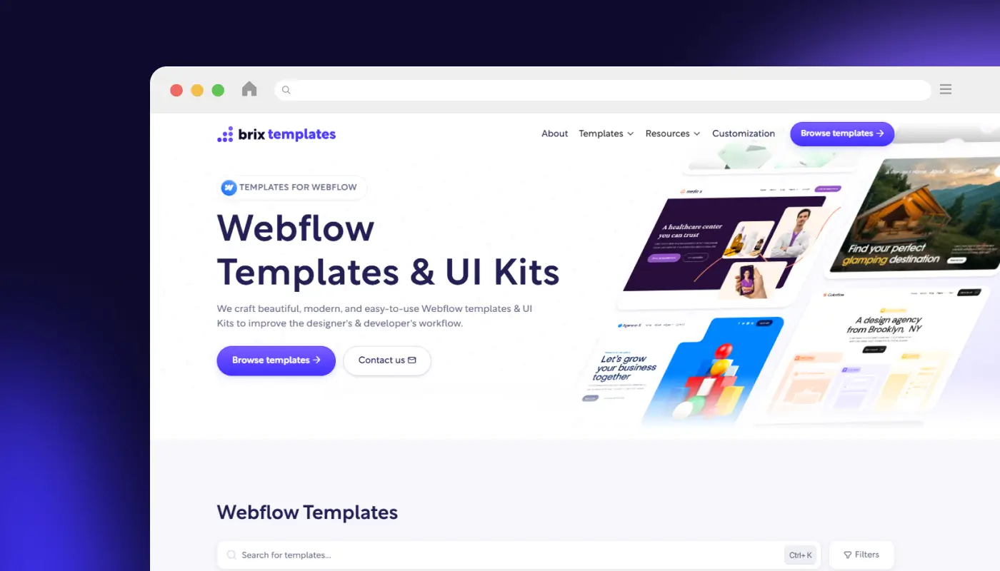 Brix Templates - Webflow Templates & Web Design