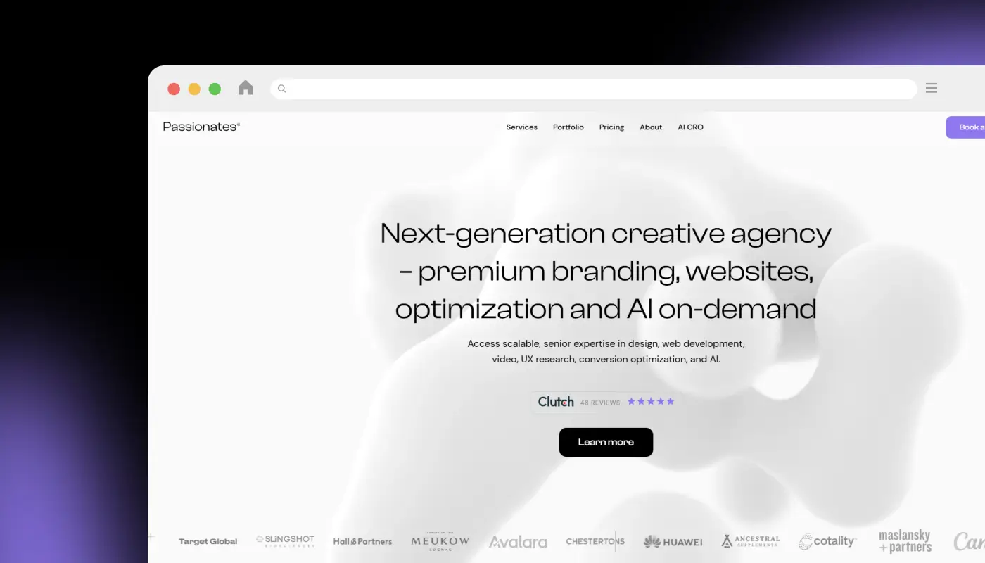 Passionates - Creative Webflow & UI/UX Experts