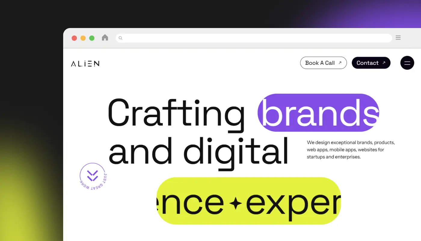 Alien Design – Creative Webflow & UX Design Agency for Startups & Enterprises