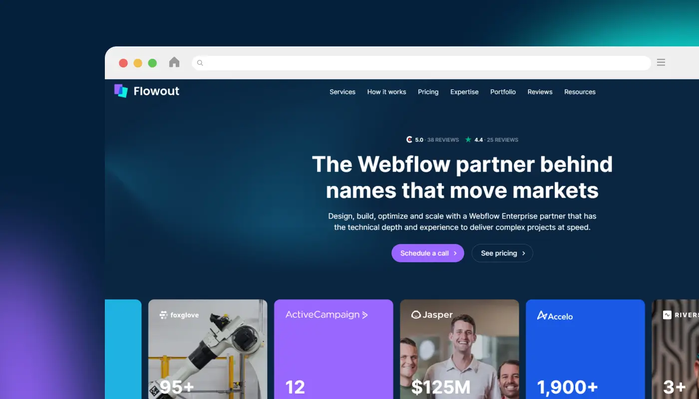 Flowout – Unlimited Webflow Design & Development (Subscription Model)