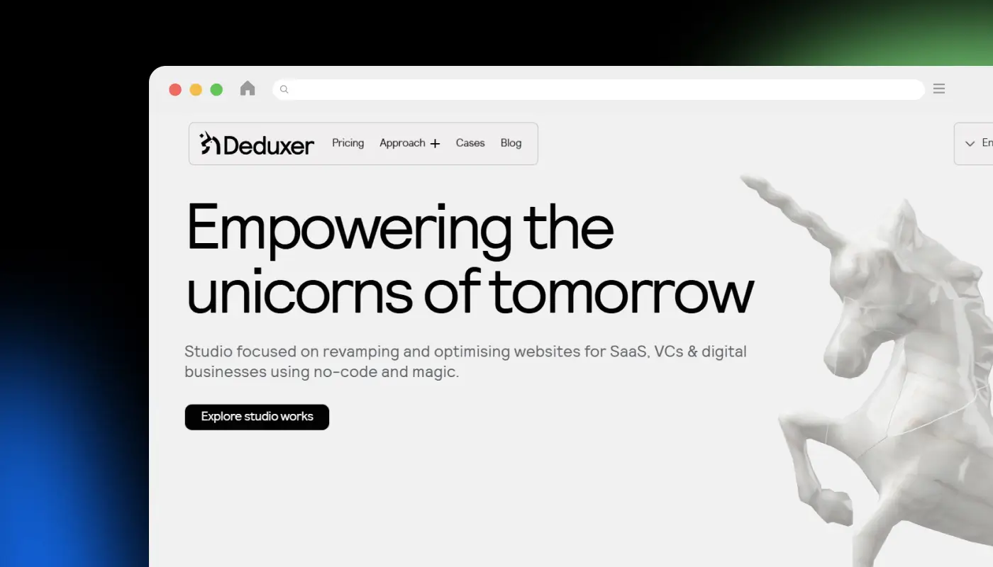 Deduxer – SaaS-Focused Webflow & CRO Agency