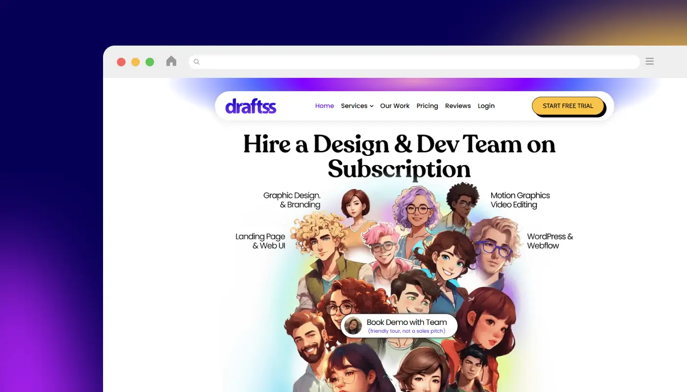 Draftss – Affordable Webflow Design for Startups