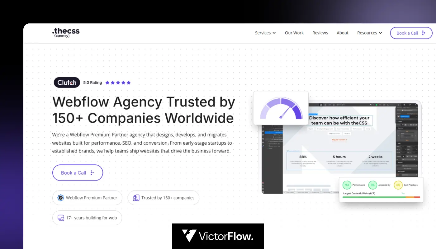 Thecss - Clean CSS and Webflow Design Agency