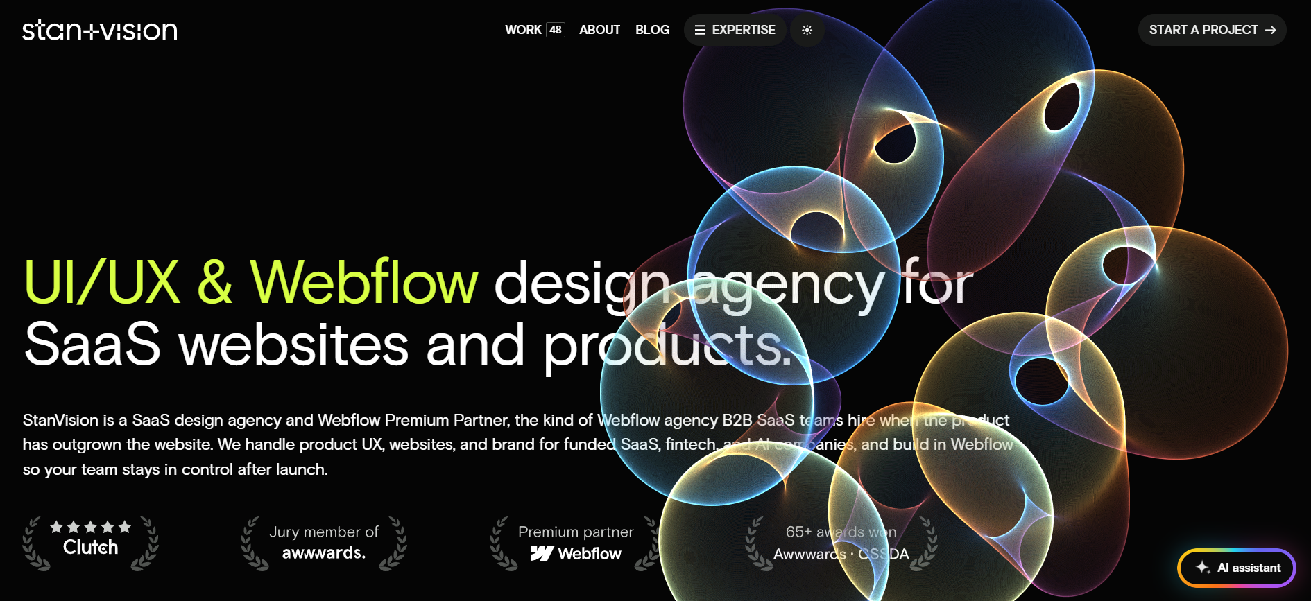 StanVision- Best Webflow Agency for B2B SaaS, FinTech & AI