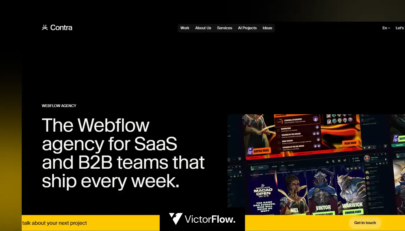 Contra Studio - Webflow Agency for SaaS and B2B Companies