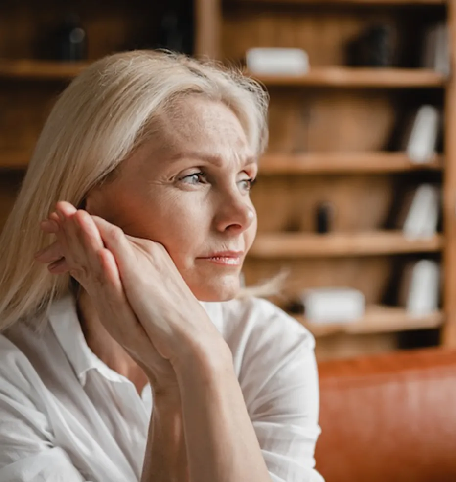 Photo of psychiatrist viewing a laptop