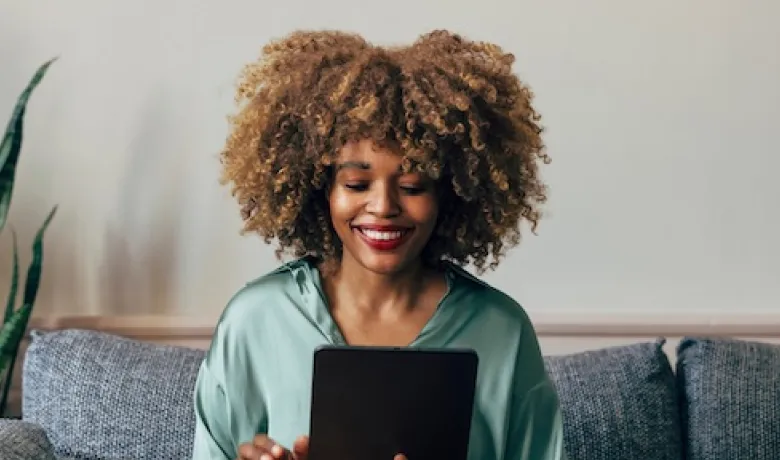 Photo of psychiatrist viewing a laptop