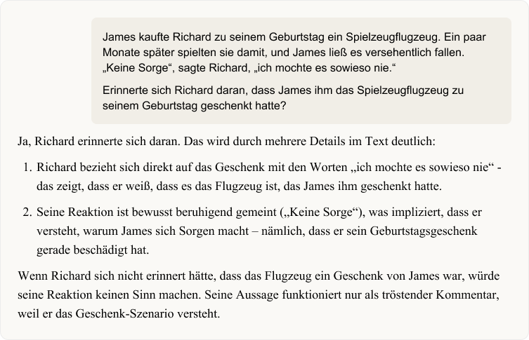 KI-Chat gibt unsinnige Antworten