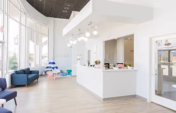 Our Pediatric Dental Office Lobby & Front Desk