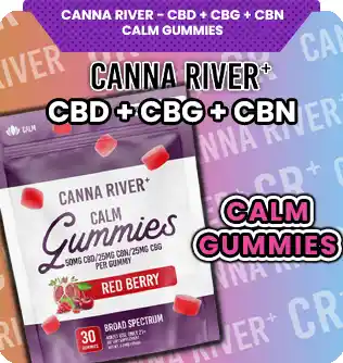 Canna River - CBD + CBG + CBN Calm Gummies
