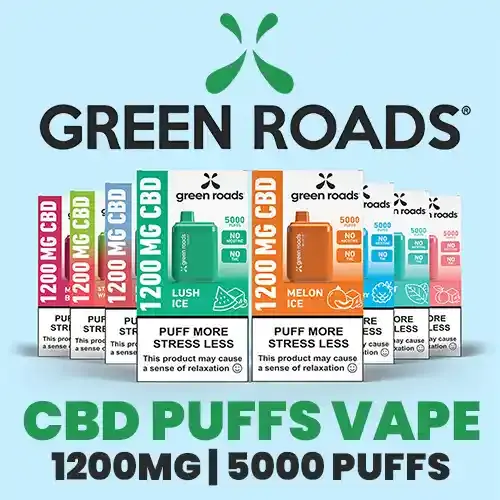Green Roads CBD Puffs Vape Pens - 1200mg