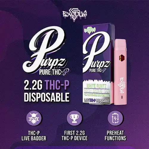Exodus - Purpz THCP + D8 Vape Pens - 2200mg