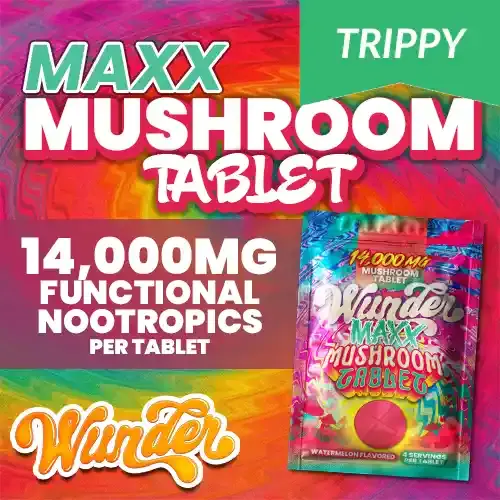 Wunder - Maxx Mushroom Tablet - 14,000mg