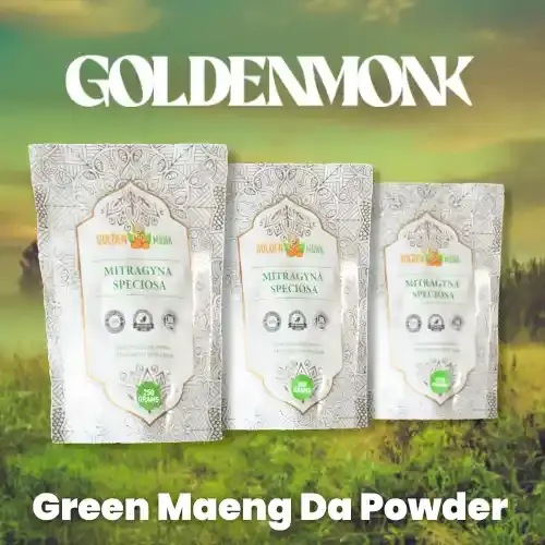 Golden Monk - Green Maeng Da Kratom Powder