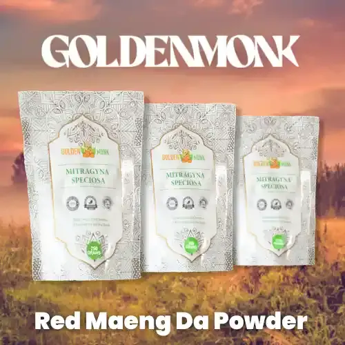 Golden Monk - Red Maeng Da Kratom Powder