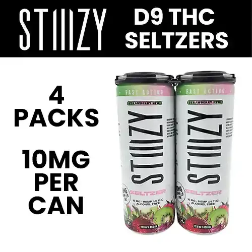 Stiiizy - D9 THC Seltzer - 4pk of 12oz Cans - 10mg each