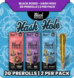 Black Roses - Hash Hole Pre Rolls | 2ct - 4g