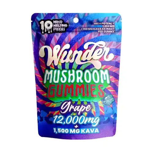 Wunder - Entheogenic Nootropic Blend Mushroom + Kava Gummies