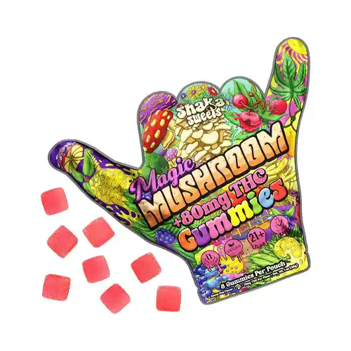 Shaka Sweets Mushroom Gummies + 80mg Delta 9 | Bomb Pop