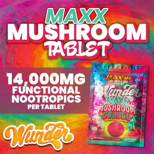 Wunder - Maxx Mushroom Tablet - 14,000mg