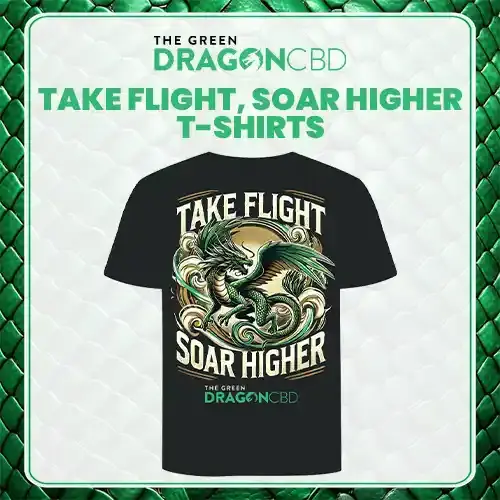 The Green Dragon CBD - Take Flight, Soar Higher T-Shirt