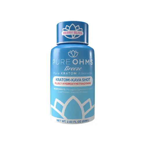 Pure Ohms - Breeze 7-OH + Kratom + Kava Liquid Extract Shot