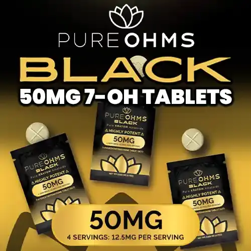 Pure Ohms - High-Potency Black 7OH Tablet - 50mg 
