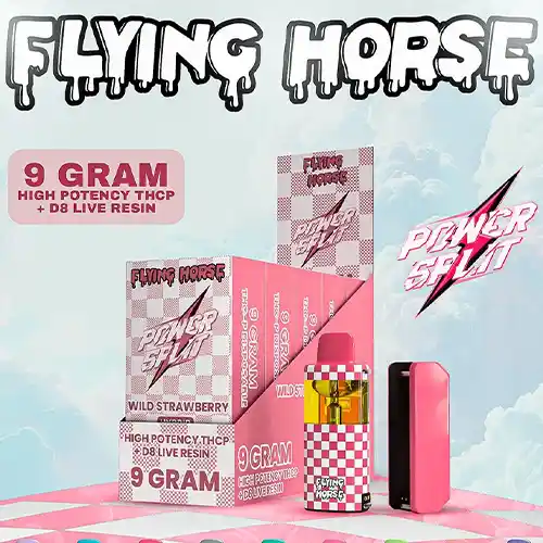 Flying Horse - Power Split Vape Kit - THCP + D8 Live Resin - 9g