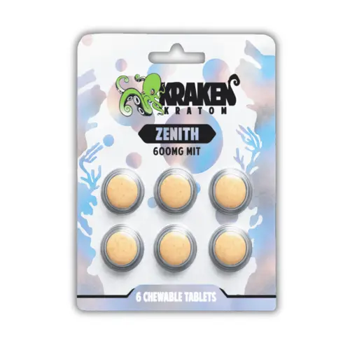 Kraken Kratom - Zenith Chewable Kratom Tablets - 600mg