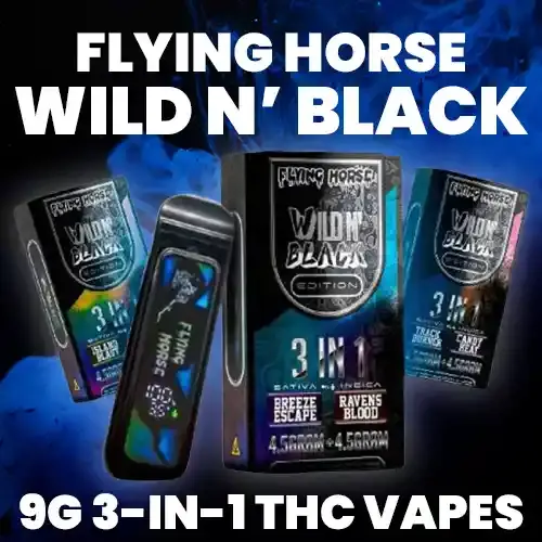 Flying Horse - Wild n Black 3-in-1 Vape - 9g
