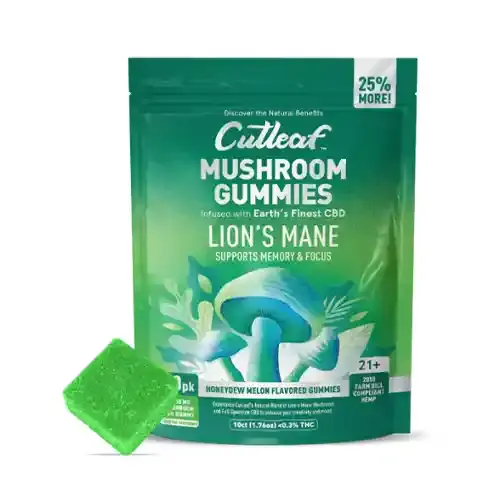 Cutleaf Mushroom Gummies - Lion's Mane + CBD + D9