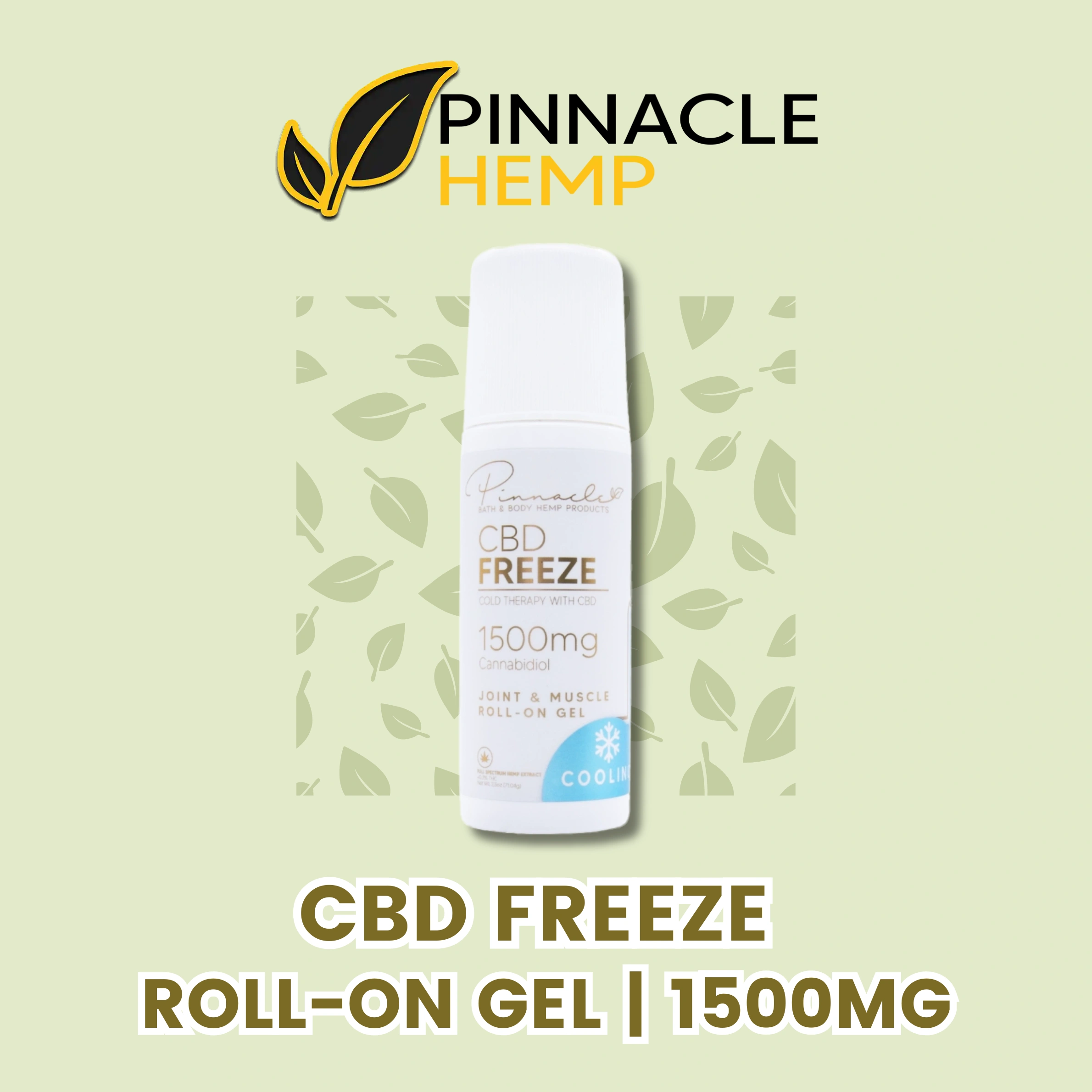 Pinnacle Hemp - CBD Freeze Roll-on Gel - 1500mg
