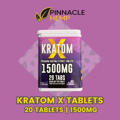 Pinnacle Hemp - KratomX Tablets - 1500mg