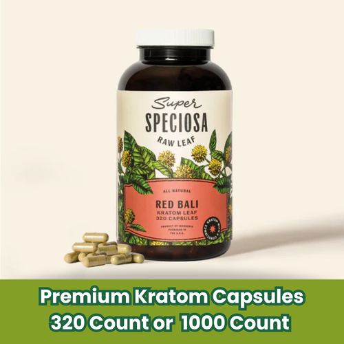 Super Speciosa - Red Bali Kratom Capsules