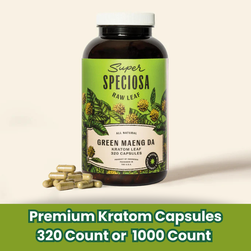 Super Speciosa - Green Maeng Da Kratom Capsules