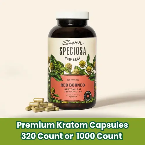 Super Speciosa - Red Borneo Kratom Capsules