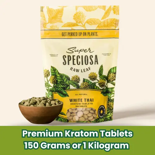 Super Speciosa - White Thai Kratom Tablets
