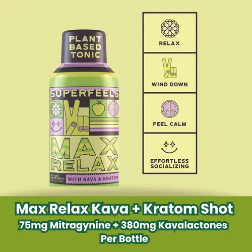 Super Speciosa - Super Feels Max Relax Kava & Kratom Tonic 