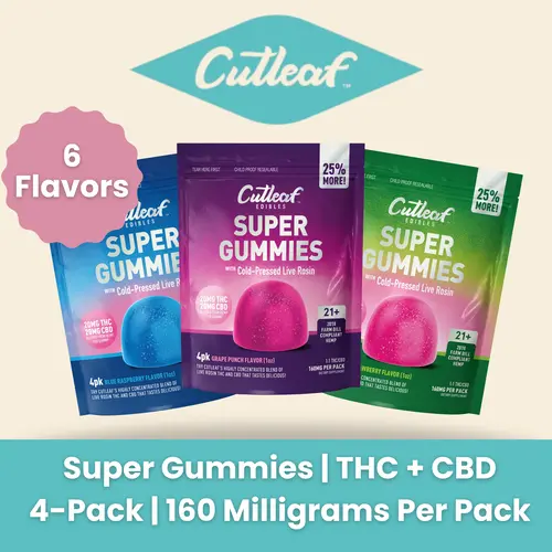 Cutleaf - THC + CBD Super Gummies - 160mg