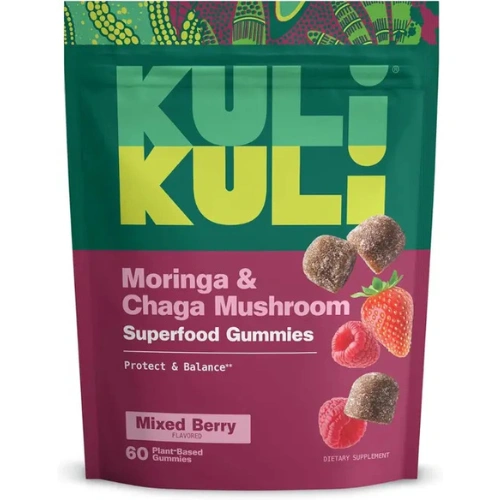 Kuli Kuli - Moringa & Chaga Superfood Gummies - Mixed Berry