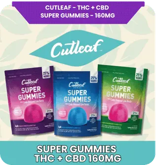 Cutleaf - THC + CBD Super Gummies - 160mg