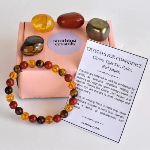 Soothing Crystals - Boost Confidence Crystal Set + 6mm Bracelet