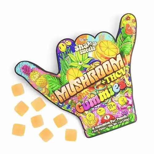 Shaka Sweets Mushroom Gummies + 40mg THCV | P.O.G.
