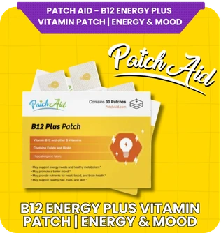 Patch Aid - B12 Energy Plus Vitamin Patch | Energy & Mood