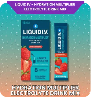 Liquid IV - Hydration Multiplier Electrolyte Drink Mix - 10 pack