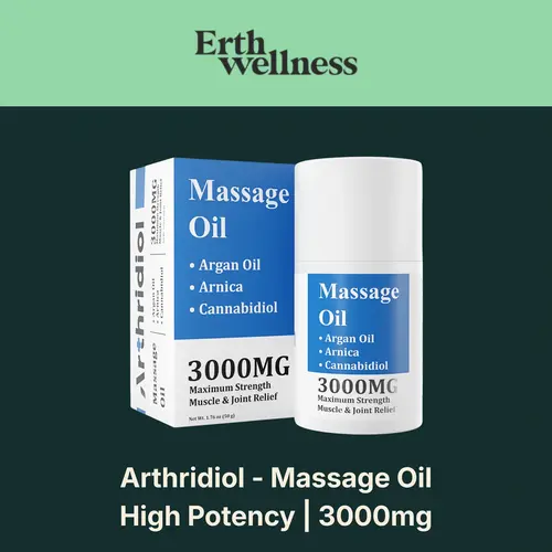 Erth Wellness - Arthridiol Massage Oil - 3000mg