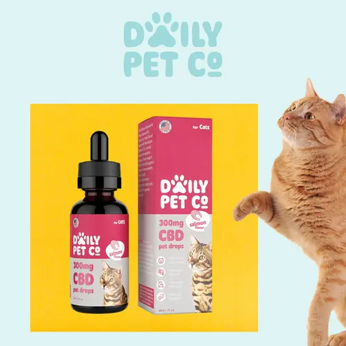 Daily Pet Co - CBD Pet Drops for Cats - Salmon Flavored - 300mg